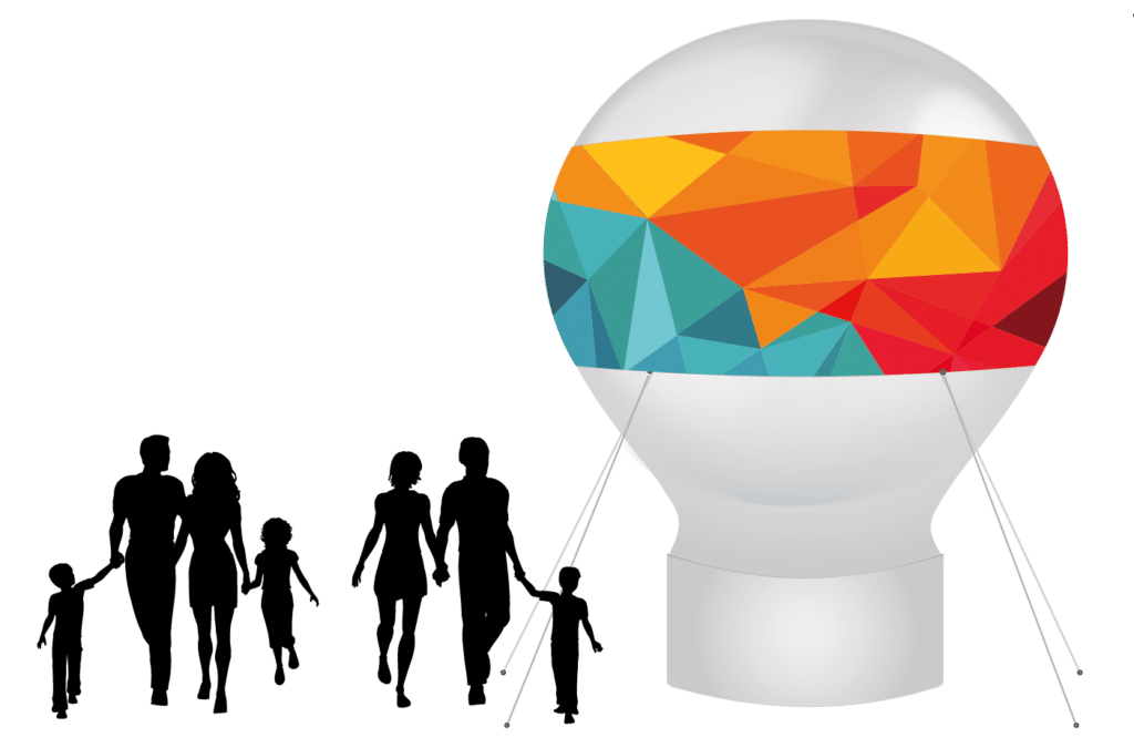 gigantische reclameballon