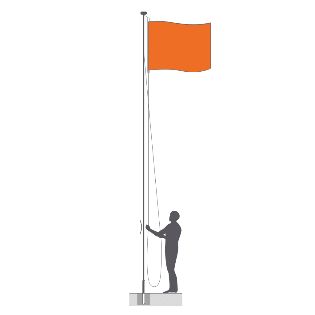 standaard vlaggenmast