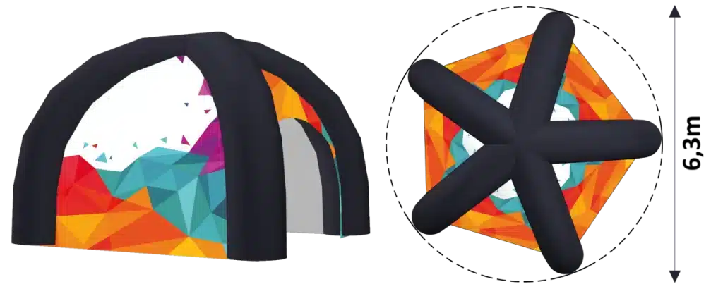 opblaasbare reclametent