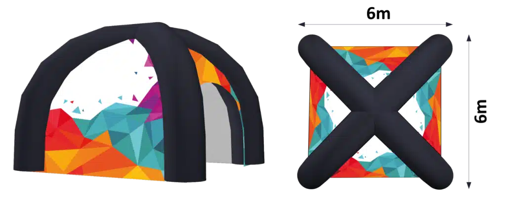 opblaasbare reclametent