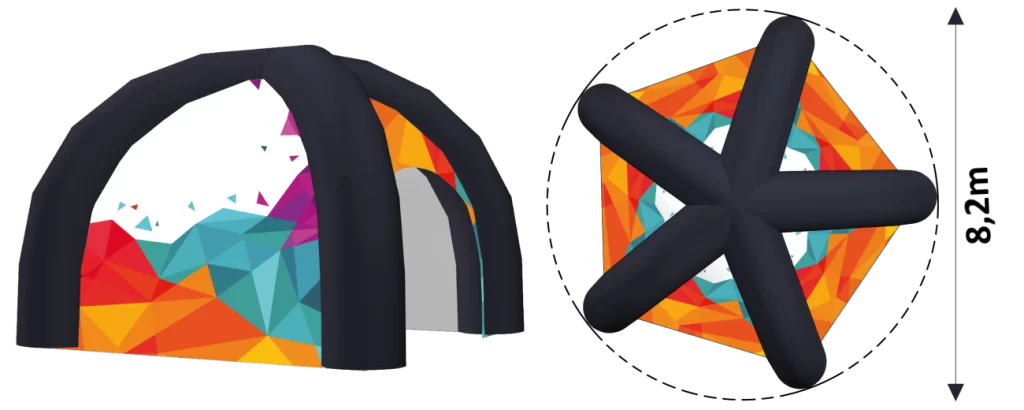 opblaasbare reclametent