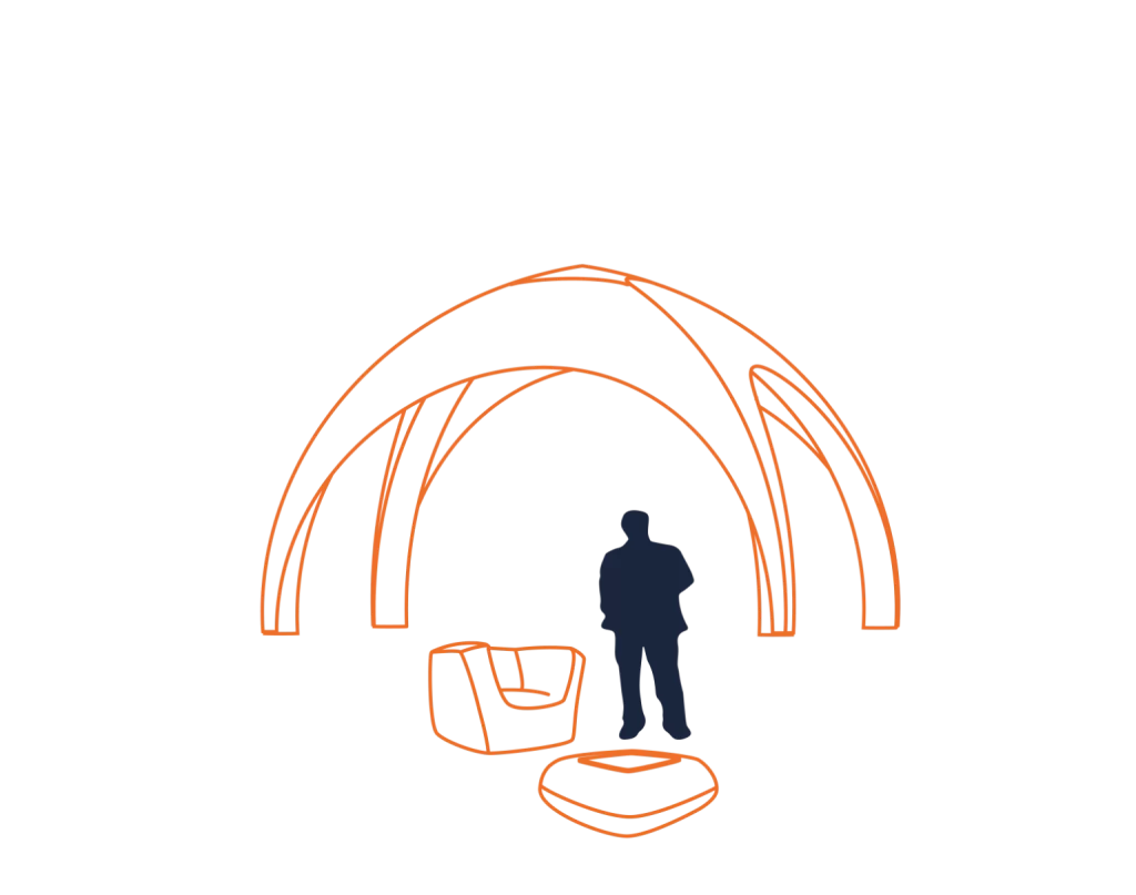 opblaasbare reclametent