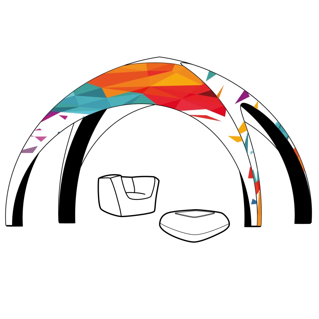 opblaasbare reclametent