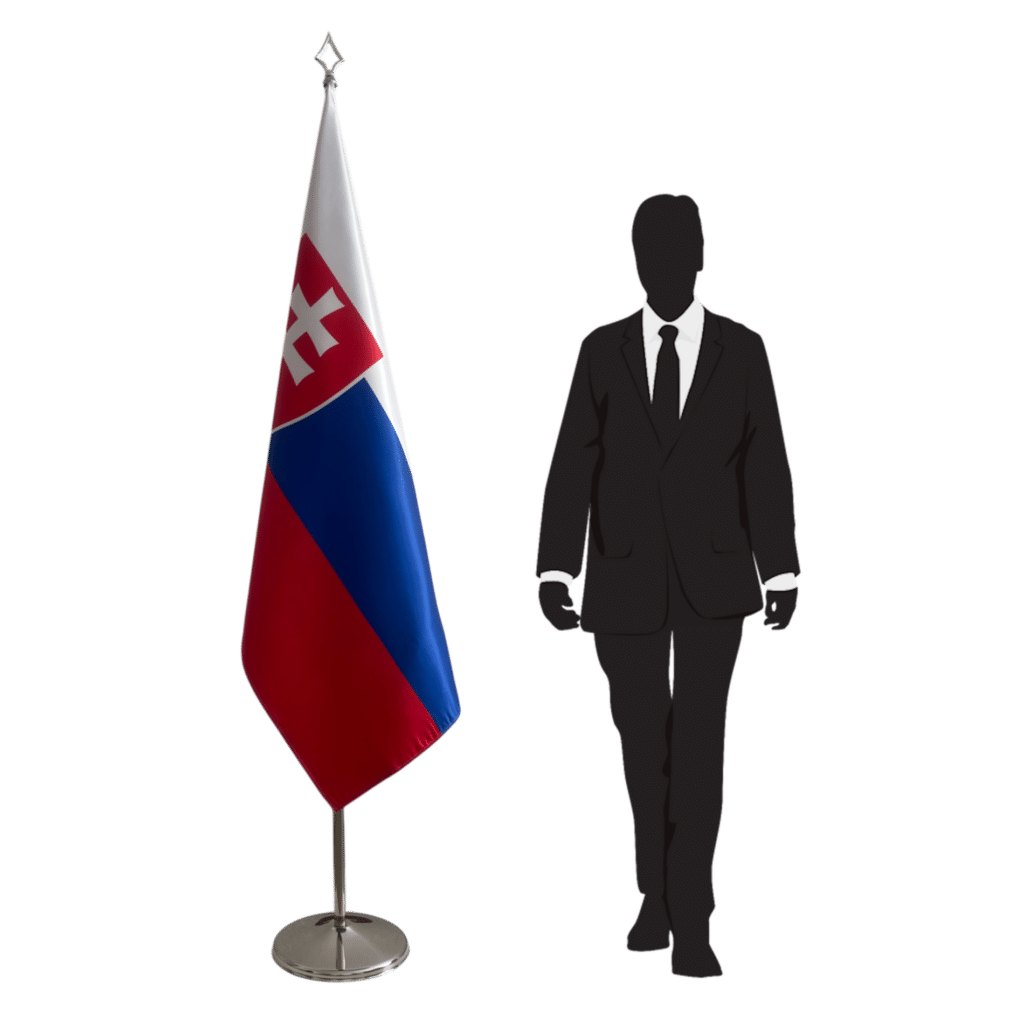 Slowakije Vlag op Stok