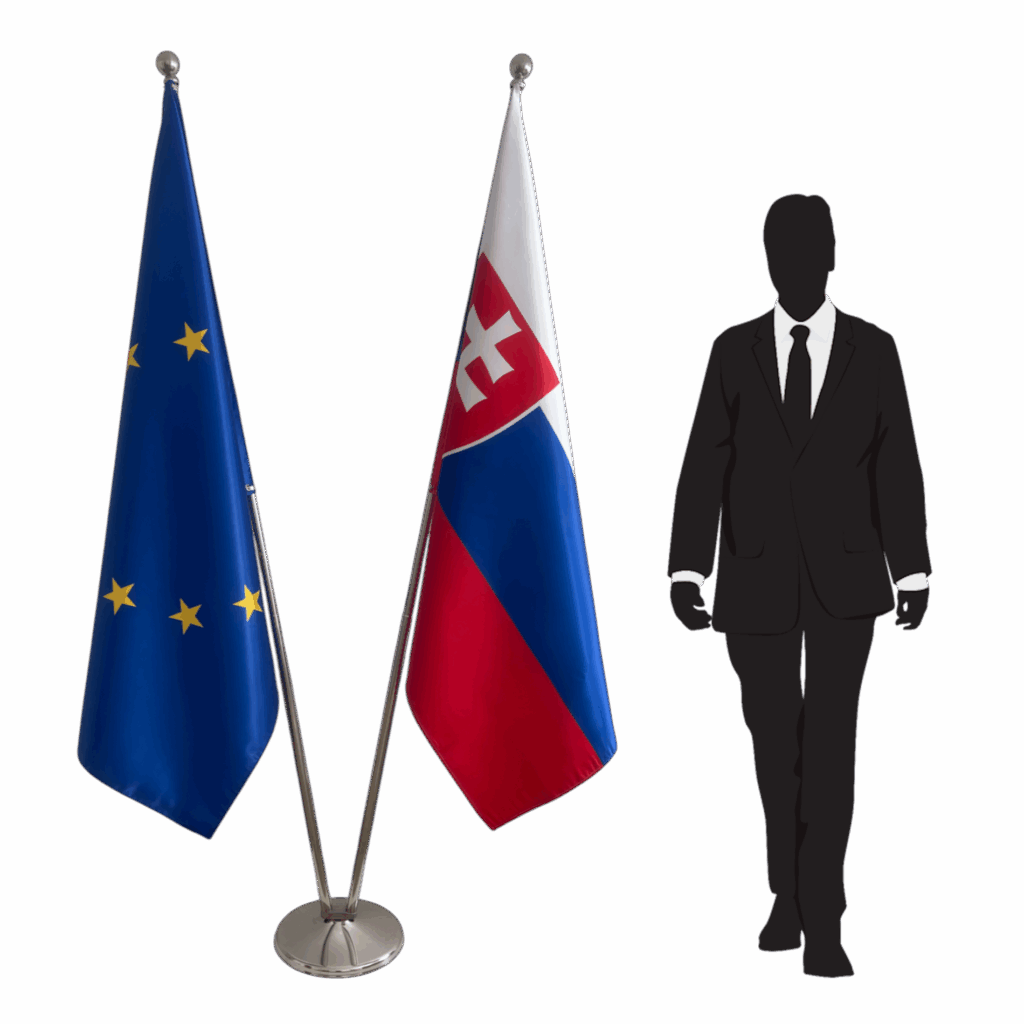 Slowakije Vlag op Stok