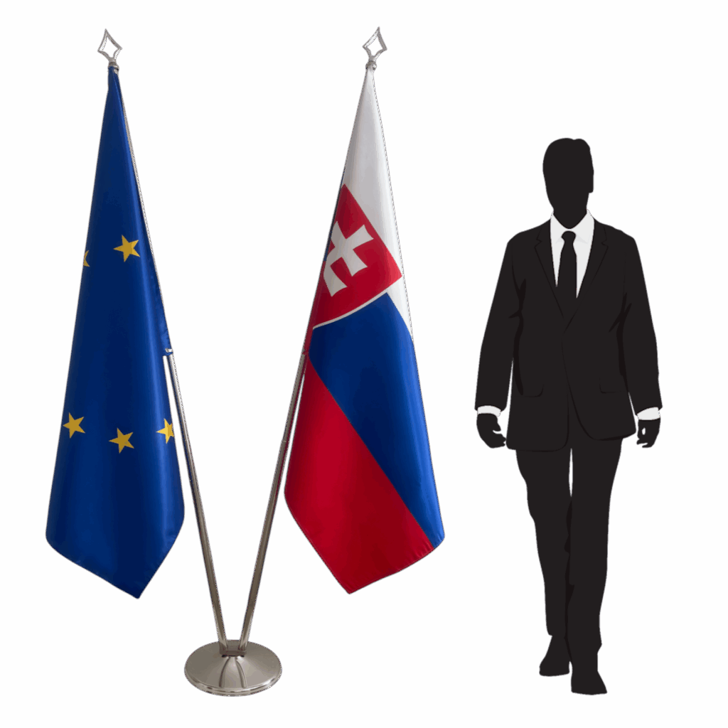 Slowakije Vlag op Stok