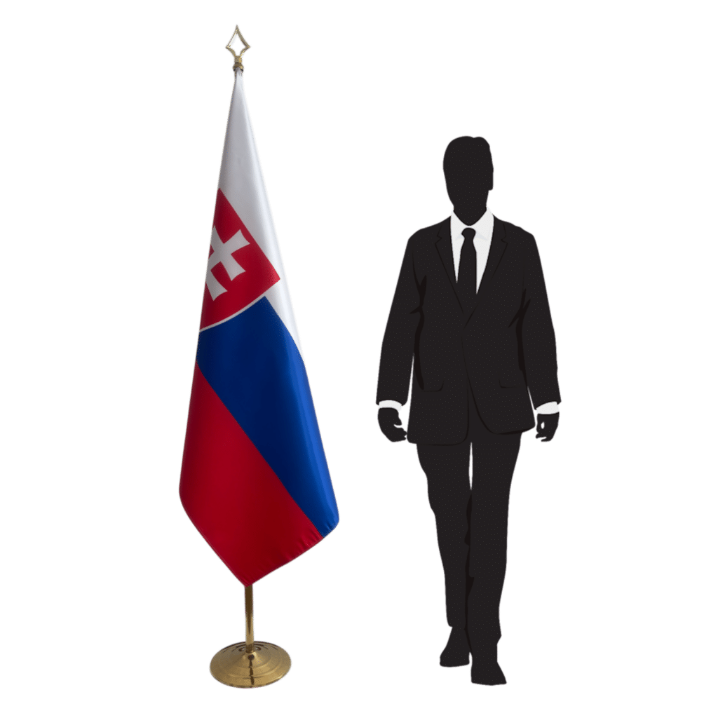 Slowakije Vlag op Stok