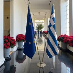 drapeau Grèce et l'UE