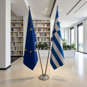 drapeau Grèce et l'UE