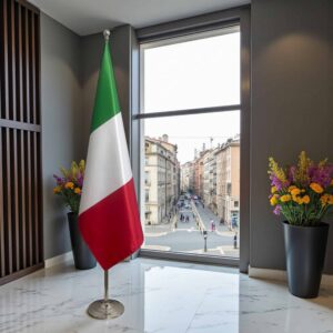 drapeau Italie sur pied