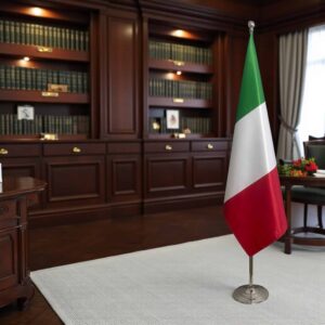 drapeau Italie sur pied