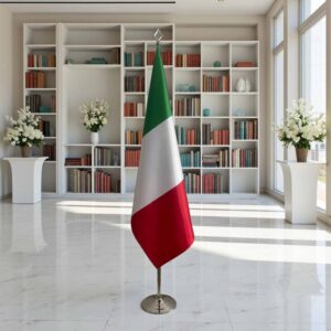 drapeau Italie sur hampe