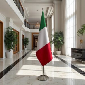 drapeau Italie sur hampe