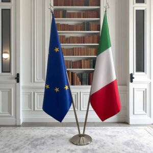 drapeau Italie et UE