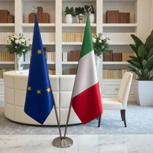 drapeau Italie et UE