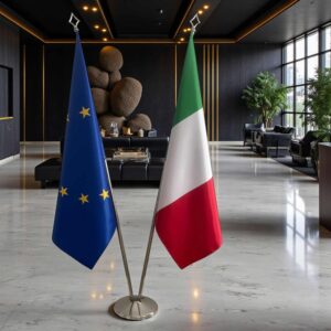 drapeau Italie et UE