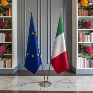 drapeau Italie et UE