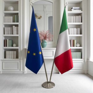 drapeau Italie et UE