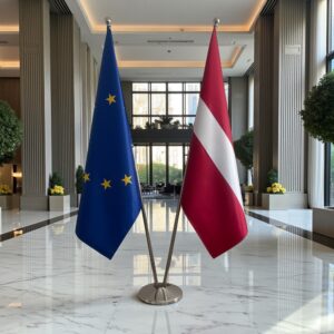 drapeau Lettonie et UE