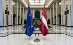 drapeau Lettonie et UE