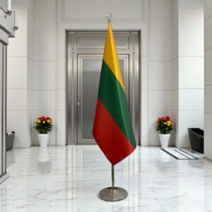 drapeau Lituanie sur pied