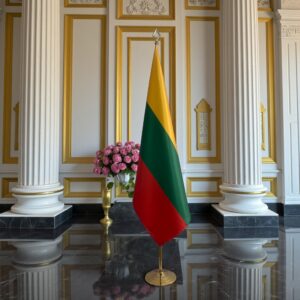 drapeau Lituanie sur socle