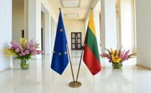 drapeau Lituanie et UE