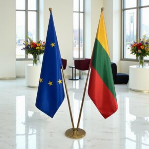 drapeau Lituanie et UE