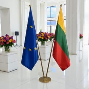 drapeau Lituanie et UE