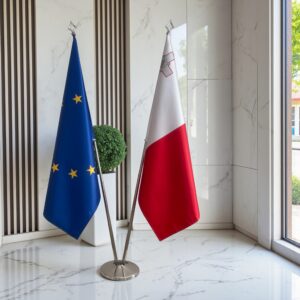 drapeau Malte et EU