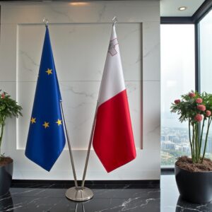 drapeau Malte et EU