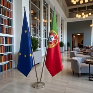 drapeau Portugal et UE