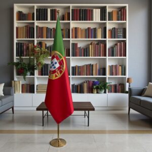 drapeau Portugal avec mat