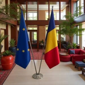 drapeau Roumanie pour bureau