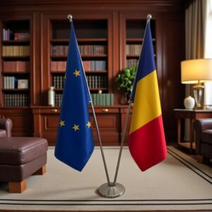 drapeau Roumanie pour bureau