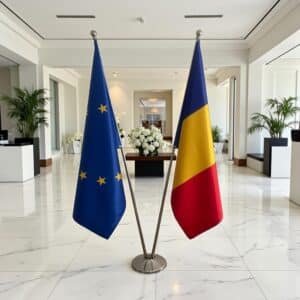 drapeau Roumanie pour bureau