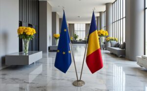 drapeau Roumanie pour bureau