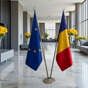 drapeau Roumanie pour bureau