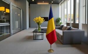 drapeau Roumanie pour bureau