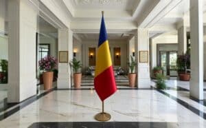 drapeau Roumanie pour bureau