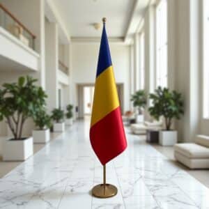 drapeau Roumanie pour bureau