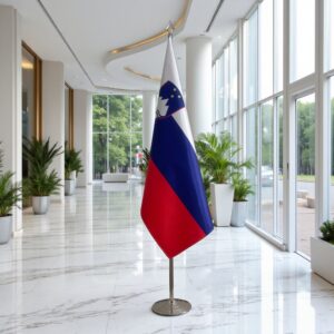 drapeau Slovenie avec socle