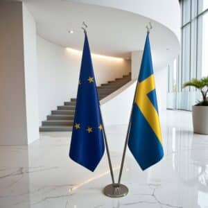 drapeau Suède et UE