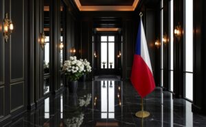 drapeau Tchequie pour bureau