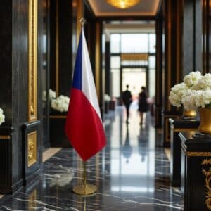 drapeau Tchequie pour bureau