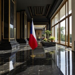 drapeau Tchequie pour bureau