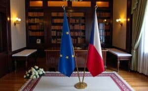 drapeau Tchequie et UE