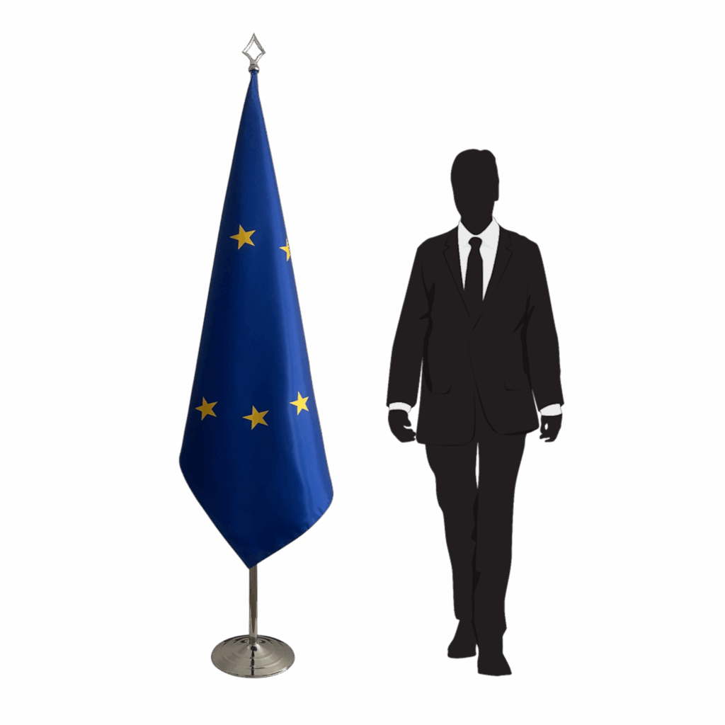 EU-vlag op standaard