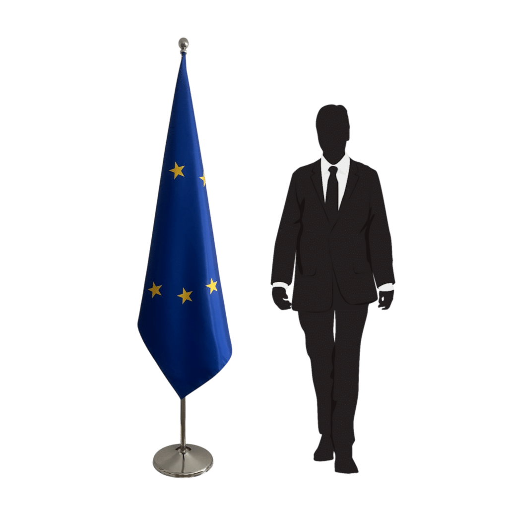 EU-vlag op standaard
