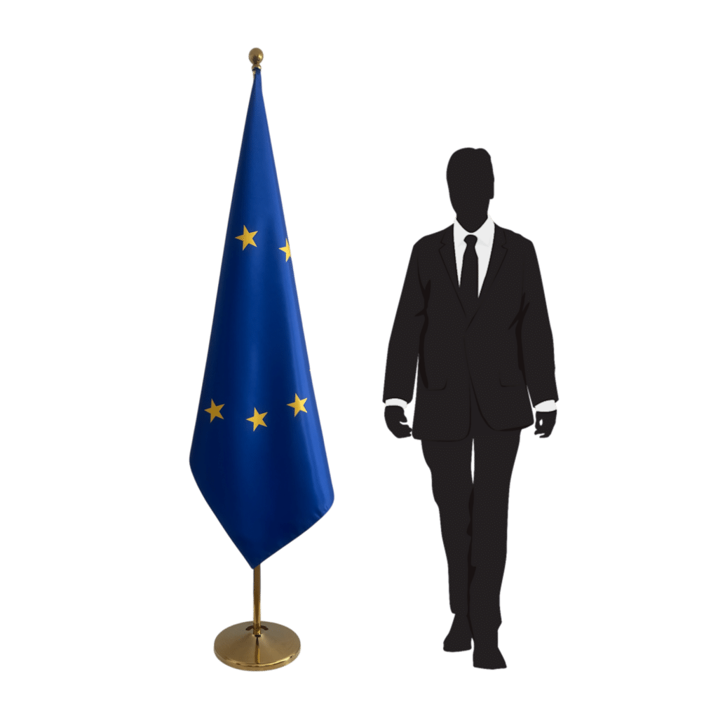 EU-vlag op standaard